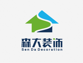 文大为的深圳市森大装饰设计工程有限公司logo设计