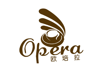 杨占斌的欧培拉西点咖啡奶茶店logo设计
