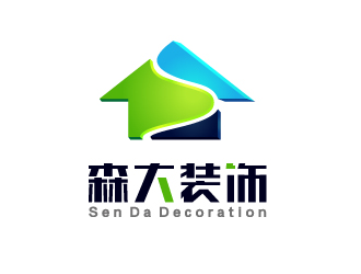 文大为的深圳市森大装饰设计工程有限公司logo设计