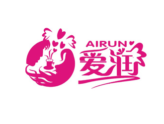 杨占斌的爱润港式甜品店logo设计