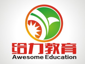张军代的给力教育logo设计