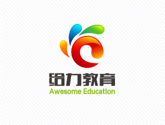 文大为的给力教育logo设计