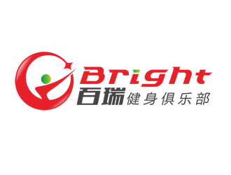 廖燕峰的百瑞 Bright 健身俱乐部logo设计