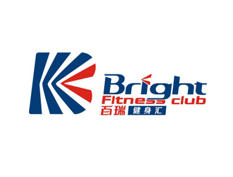 周国强的百瑞 Bright 健身俱乐部logo设计
