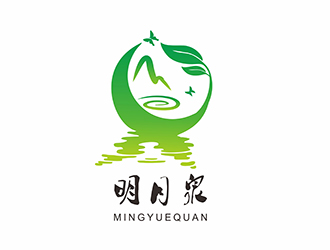 明月泉LOGO设计 - LOGO123