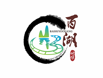 AR科技核心～雪狐设计的百湖映象logo设计