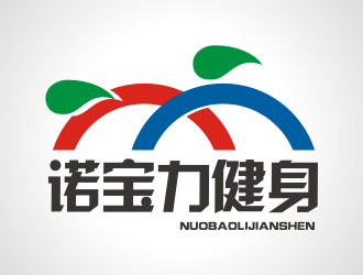 张军代的新疆喀什诺宝力健身logo设计