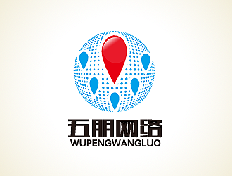 孙红印的五朋网络logo设计