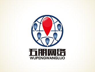 孙红印的五朋网络logo设计