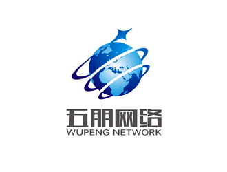 谭家强的五朋网络logo设计