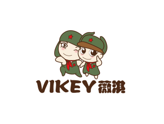 何锦江的VIKEY 薇淇logo设计