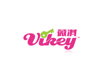 VIKEY 薇淇logo设计