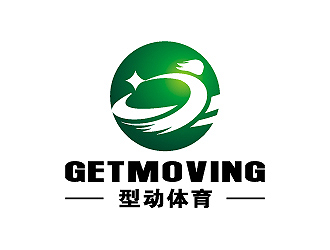 彭波的GETMOVING    型动体育logo设计