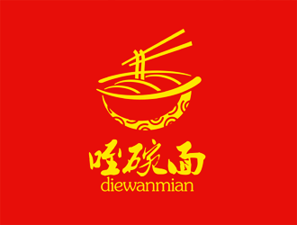 谭家强的咥碗面logo设计