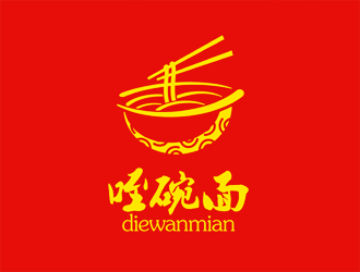 谭家强的咥碗面logo设计