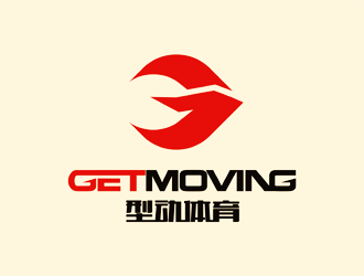 谭家强的GETMOVING    型动体育logo设计