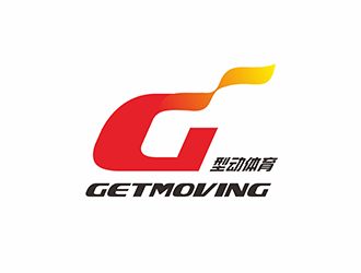 AR科技核心～雪狐设计的GETMOVING    型动体育logo设计