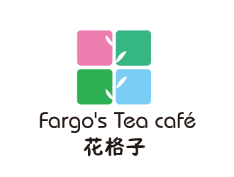 陈程的花格子Fargo's（Tea café）甜品店logo设计