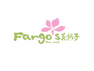 谭家强的花格子Fargo's（Tea café）甜品店logo设计