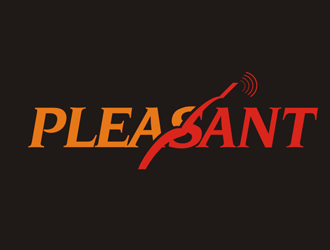 杨占斌的pleasant 吉它 小提琴 乐器 英文字体logo设计logo设计