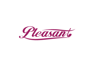 陈兆松的pleasant 吉它 小提琴 乐器 英文字体logo设计logo设计