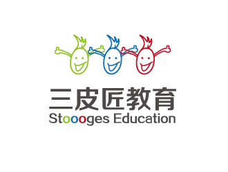 黄程的三皮匠教育 Stoooges Educationlogo设计