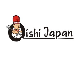 曾翼的Oishi 日式料理烤肉餐厅Logologo设计