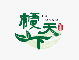 孙红印的槚天下茶馆茶庄logo设计