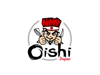 Oishi 日式料理烤肉餐厅Logologo设计