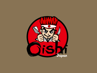文大为的Oishi 日式料理烤肉餐厅Logologo设计