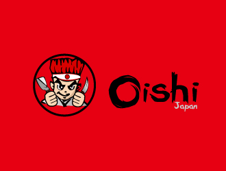 文大为的Oishi 日式料理烤肉餐厅Logologo设计