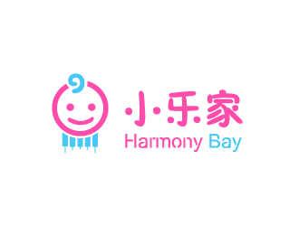 文大为的小乐家（中文名），harmony bay （英文名）logo设计