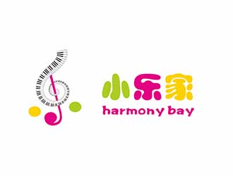 AR科技核心～雪狐设计的小乐家（中文名），harmony bay （英文名）logo设计
