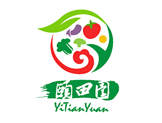 白冰的颐田园果蔬种植logo设计