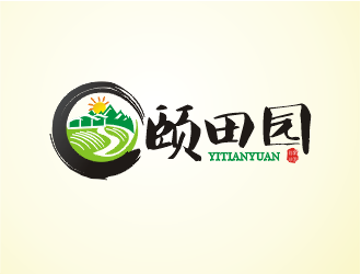 郑国麟的颐田园果蔬种植logo设计