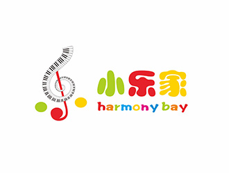 小乐家（中文名），harmony bay （英文名）logo设计