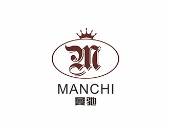 AR科技核心～雪狐设计的MANCHI曼驰皮具有限公司logo设计