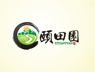 郑国麟的颐田园果蔬种植logo设计