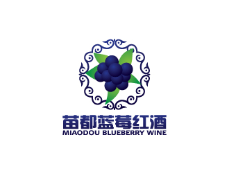 陈兆松的苗都蓝莓红酒logologo设计