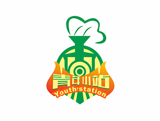 青年小站logo设计