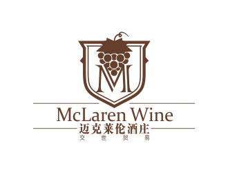 林思源的迈克莱伦酒庄 McLaren Winelogo设计