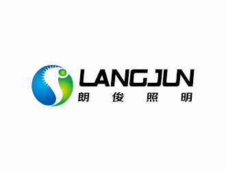 李冬冬的朗俊照明字体logo设计logo设计