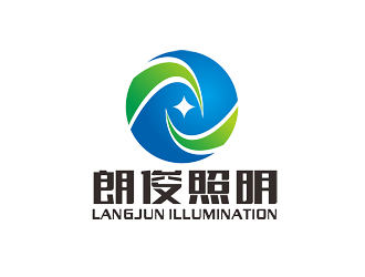 廖燕峰的朗俊照明字体logo设计logo设计