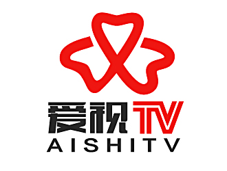 白冰的爱视TVlogo设计