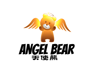 晓熹的angel bear  天使熊logo设计