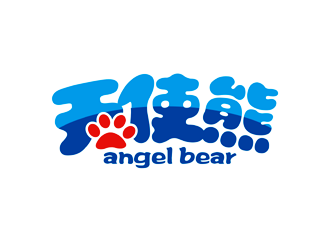 谭家强的angel bear  天使熊logo设计