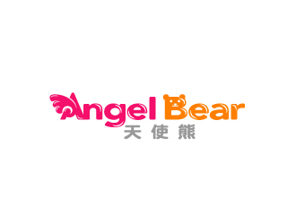 周金进的angel bear  天使熊logo设计