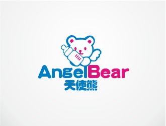 郑国麟的angel bear  天使熊logo设计
