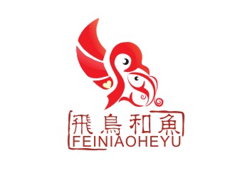 林恩维的飞鸟和鱼logo设计