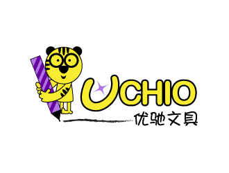 晓熹的UCHIO 优驰文具logo设计